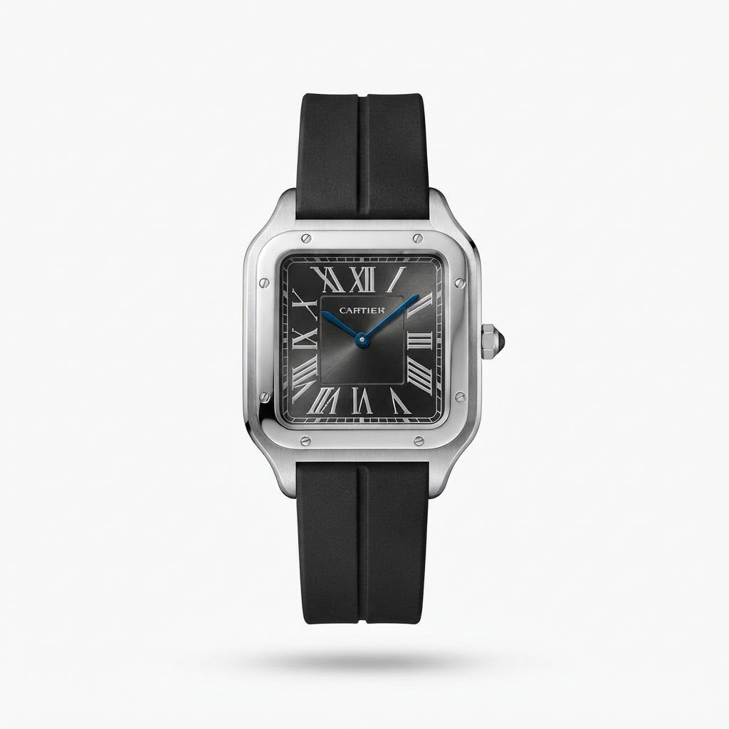 Cartier Santos — bracelet caoutchouc