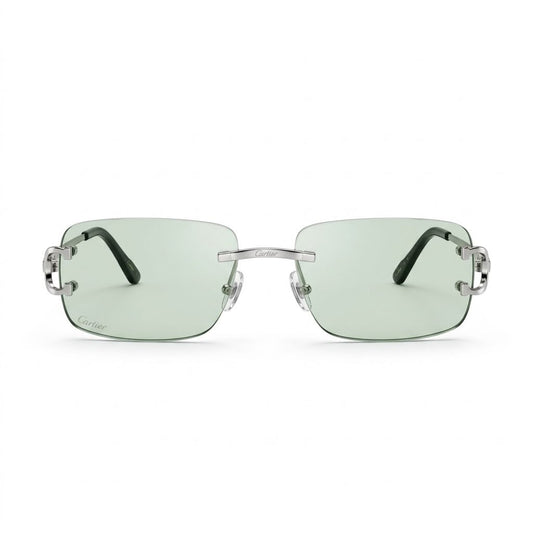 Cartier – Monture Percée & Verres Teintés Vert Clair